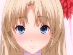 Busty anime slut gets penetrated by huge dong
