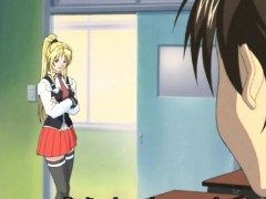 Hentai brunette rides shemales hard cock