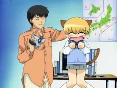 Teen anime blondy gets pussy dildoed